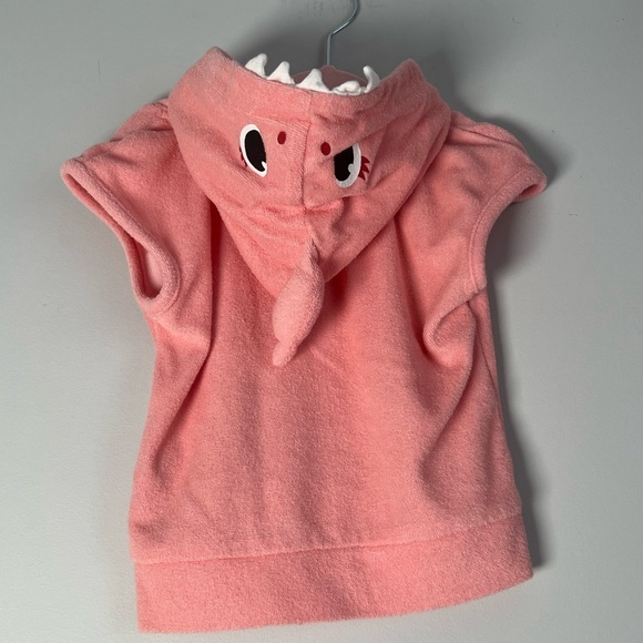 Primark Pink Fong Baby Shark Swim Cover-Up with Shark Hood Pink 9-12M - Picture 1 of 3